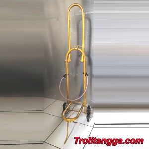 Troli Aqua Galon Lipat Kuning Metalik TAG