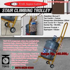 Troli Aqua Galon 2 Roda Kuning Metalik TAG