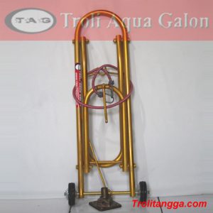 Troli Aqua Galon 2 Roda Kuning Metalik TAG